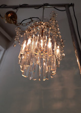 Vintage brass crystal d'occasion  Expédié en Belgium