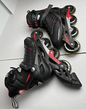 Patins masculinos Rollerblade Zetrablade preto em linha EUA tamanho 7 rodas máximas 80mm comprar usado  Enviando para Brazil