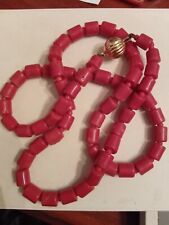 Collana vintage corallo usato  Ciampino