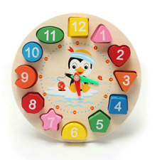 Wooden clock puzzle for sale  USA