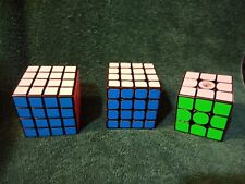 Dois cubos mágicos ultra-suaves velocidade 4x4x4 quebra-cabeça torção cubo 3x3 comprar usado  Enviando para Brazil