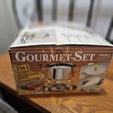 Usado, Conjunto de fondue Gourmet Standard Deluxe aço inoxidável com base rotativa Lazy-Susan comprar usado  Enviando para Brazil