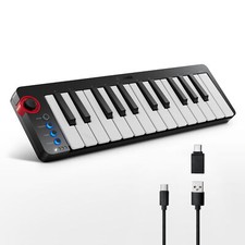🎹Donner N-25 USB MIDI controlador de teclado 25 teclas com sequenciador de joystick de tela comprar usado  Enviando para Brazil