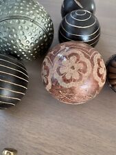 Decorative wooden balls for sale  SPALDING