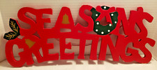 Seasons greetings wooden for sale  Germantown