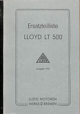 Ersatzteilliste lloyd 500 gebraucht kaufen  Obermarchtal
