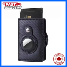 Carteira com suporte de etiqueta de ar unissex fina minimalista RFID bloqueio carteira inteligente comprar usado  Enviando para Brazil