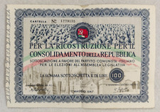 Partito comunista sottoscrizio usato  Morra de Sanctis