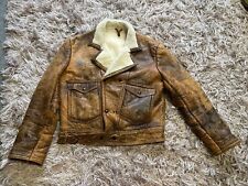 Leather flying jacket for sale  ILFORD