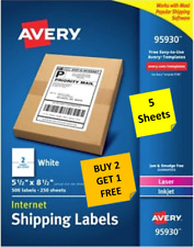 Sheets avery 95930 for sale  Santa Clarita
