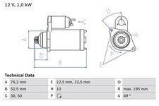 Bosch starter anlasser gebraucht kaufen  Bautzen-Umland II