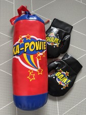 Conjunto de luvas de boxe saco de pancadas para crianças brinquedo infantil fingir brincar pré-escolar comprar usado  Enviando para Brazil