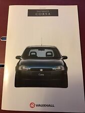 Car brochure vauxhall for sale  CHESTERFIELD