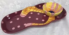 Bandeja de comida e mergulho para festa flip-flop e flor tema praia piscina verão, usado comprar usado  Enviando para Brazil