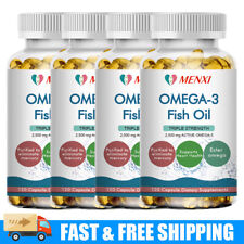 Cápsulas de óleo de peixe ômega 3 força tripla suporte articular 2500 mg EPA e DHA comprar usado  Enviando para Brazil