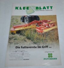 Pottinger Koniczyna Blat Maszyny rolnicze Ciągnik Tractor Brochure Broszura, używany na sprzedaż  PL