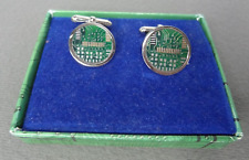 Motherboard cufflinks round for sale  Birmingham