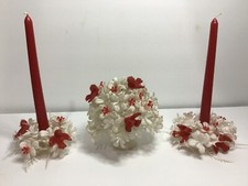 Vtg red flocked for sale  Elyria