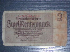 Geldschein rentenbankschein 2 gebraucht kaufen  Stuttgart
