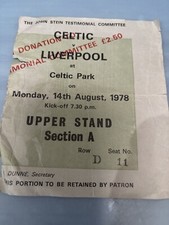 Ticket celtic liverpool for sale  EDINBURGH