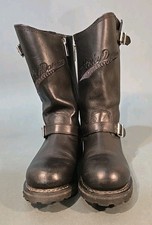 Botas de motocicleta Harley-Davidson masculinas tamanho 9 Trail Boss zíper 91417 usadas uma vez, usado comprar usado  Enviando para Brazil