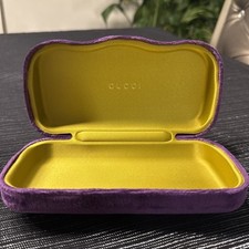 Estojo de óculos de sol Gucci roxo veludo concha dura comprar usado  Enviando para Brazil