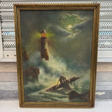 Lighthouse oil painting for sale  Williamsburg