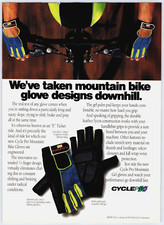 Designs de luvas de gel para mountain bike PRINT AD 1989 CyclePro para ciclismo downhill comprar usado  Enviando para Brazil