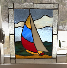 Sailboat stained glass for sale  Buckfield