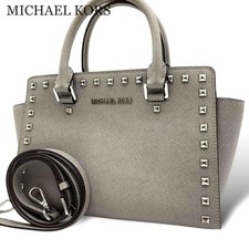 Bolsa de ombro Michael Kors bolsa de mão couro bidirecional cinza 1059 autêntica comprar usado  Enviando para Brazil