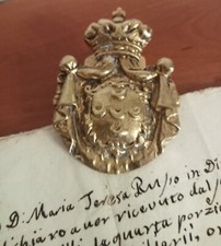 Antico fermacarte ottone usato  Italia
