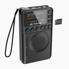 Używany, Kieszonkowe cyfrowe radio FM DAB / DAB + wyświetlacz LCD dobry dźwięk głośnik długa żywotność na sprzedaż  Wysyłka do Poland