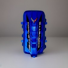 Tampa do motor C8 Corvette 6.2L -Elkhart Lake azul, acabamento lateral preto, letras brancas, usado comprar usado  Enviando para Brazil
