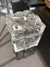 Glass present trinket for sale  WEMBLEY