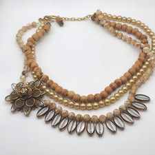 necklace wooden bead for sale  Sully