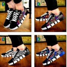 Graffiti lace sneakers for sale  BARKING