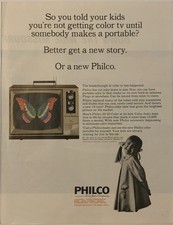 1965 Philco 20/20 TV portátil colorida anúncio impresso infantil - Obtenha nova história vintage década de 1960 comprar usado  Enviando para Brazil