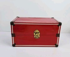 Cabide de gaveta vintage vermelho metal boneca tronco guarda-roupa armazenamento estrelas atômicas década de 1950 comprar usado  Enviando para Brazil
