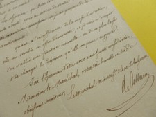 MARECHAL Empire. PERRIN (1764-1841) DUC de BELLUNE. Ministre. AUTOGRAPH, usado comprar usado  Enviando para Brazil