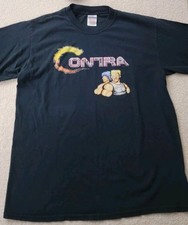 Usado, Camisa vintage anos 2000 Contra Konami videogame tamanho médio Y2K preta etiqueta Gildan comprar usado  Enviando para Brazil