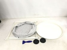 Amazon Basics – stolik boczny, okrągły, z schowkiem do przechowywania, lekki krem na sprzedaż  PL