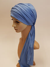 Roupa de cabeça quimio para mulheres, turbante de camisa de viscose elástica com gravatas, cabeça snood comprar usado  Enviando para Brazil
