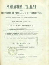 Farmacopea italiana. supplemen usato  Italia