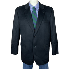 Jaqueta Blazer Tasso Elba 100% CASHMERE Preta 2 Botões Masculina 44R Boa, usado comprar usado  Enviando para Brazil