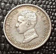 Espagne centesimos 1904 d'occasion  Saint-Pantaléon-de-Larche