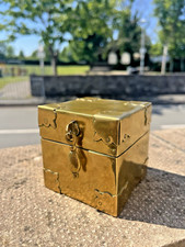 Vintage brass hinged for sale  GAERWEN
