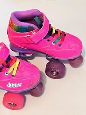 PATINES LOCOS DREAM TALLA J13 NIÑAS PATINES ROSA PÚRPURA RUEDAS ILUMINADAS, usado segunda mano  Embacar hacia Argentina