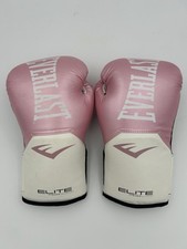 Luvas de boxe Everlast Elite ProStyle treinamento rosa branco 12 onças femininas tamanho M comprar usado  Enviando para Brazil