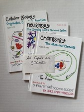 Super Smart Science Books 1-3 Cellular Biology Chemistry Neurology HC *SIGNED*, usado comprar usado  Enviando para Brazil
