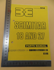 Scimitar parts manual for sale  COLCHESTER